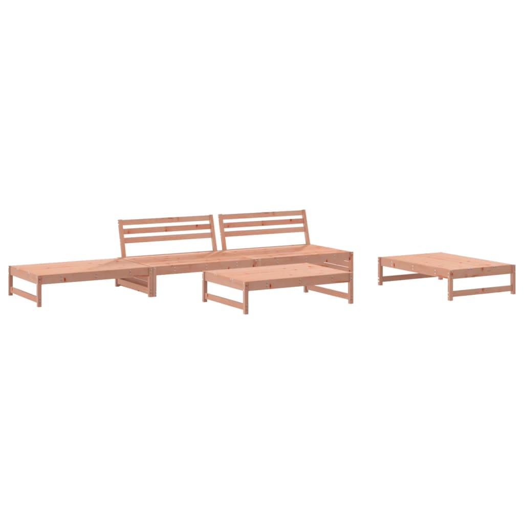5-delige Loungeset massief douglashout is nu te koop bij PeponiXL, paradijselijk wonen!