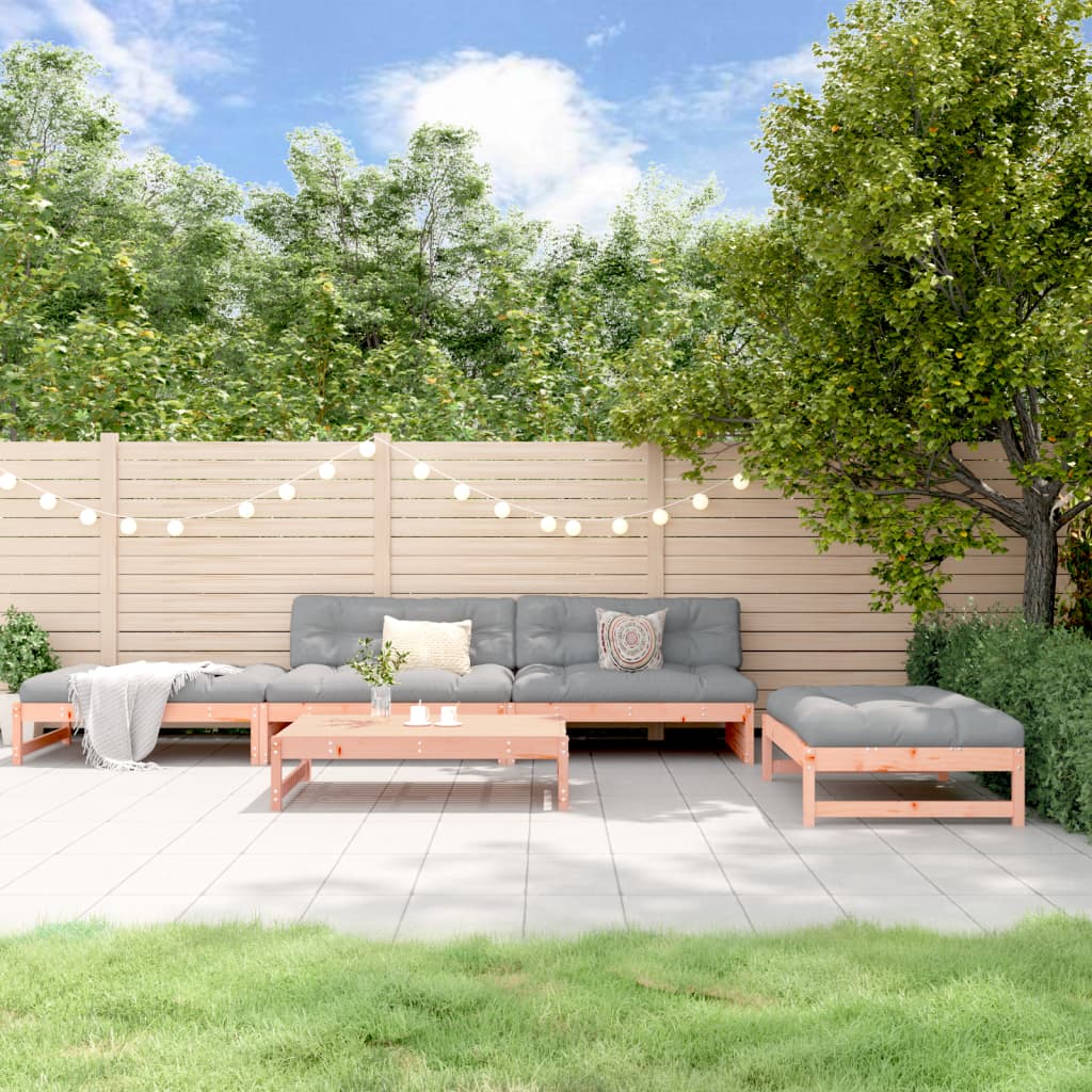 5-delige Loungeset massief douglashout is nu te koop bij PeponiXL, paradijselijk wonen!