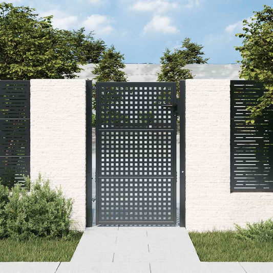 Tuinpoort Antraciet 100x150 cm Staal is nu te koop bij PeponiXL, paradijselijk wonen!