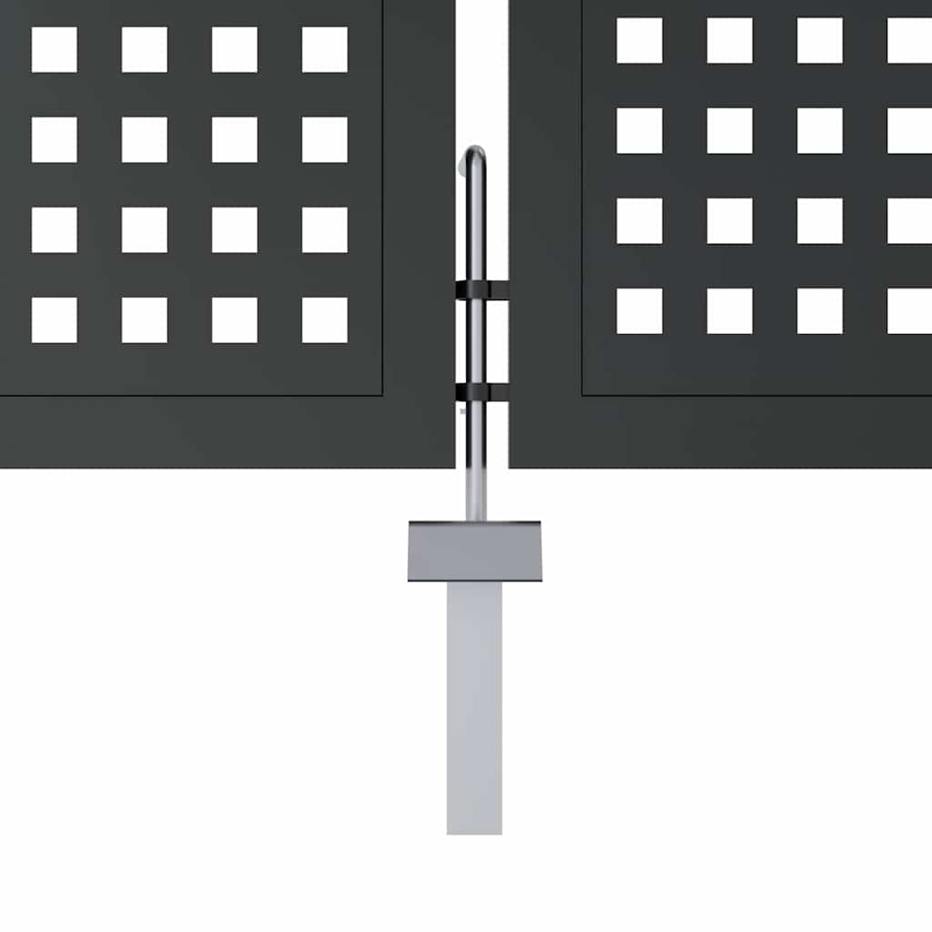 Tuinpoort Antraciet 300x125 cm Staal is nu te koop bij PeponiXL, paradijselijk wonen!