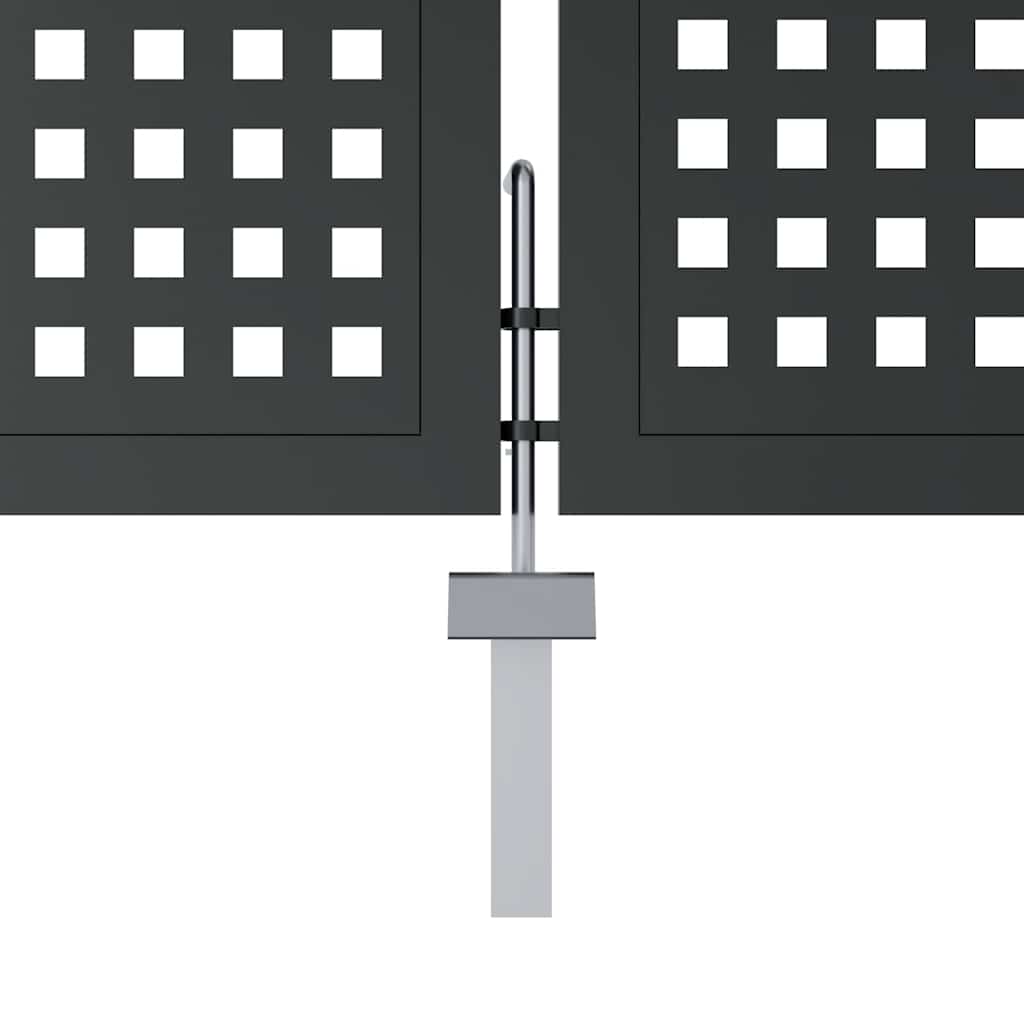 Tuinpoort Antraciet 400x175 cm Staal is nu te koop bij PeponiXL, paradijselijk wonen!