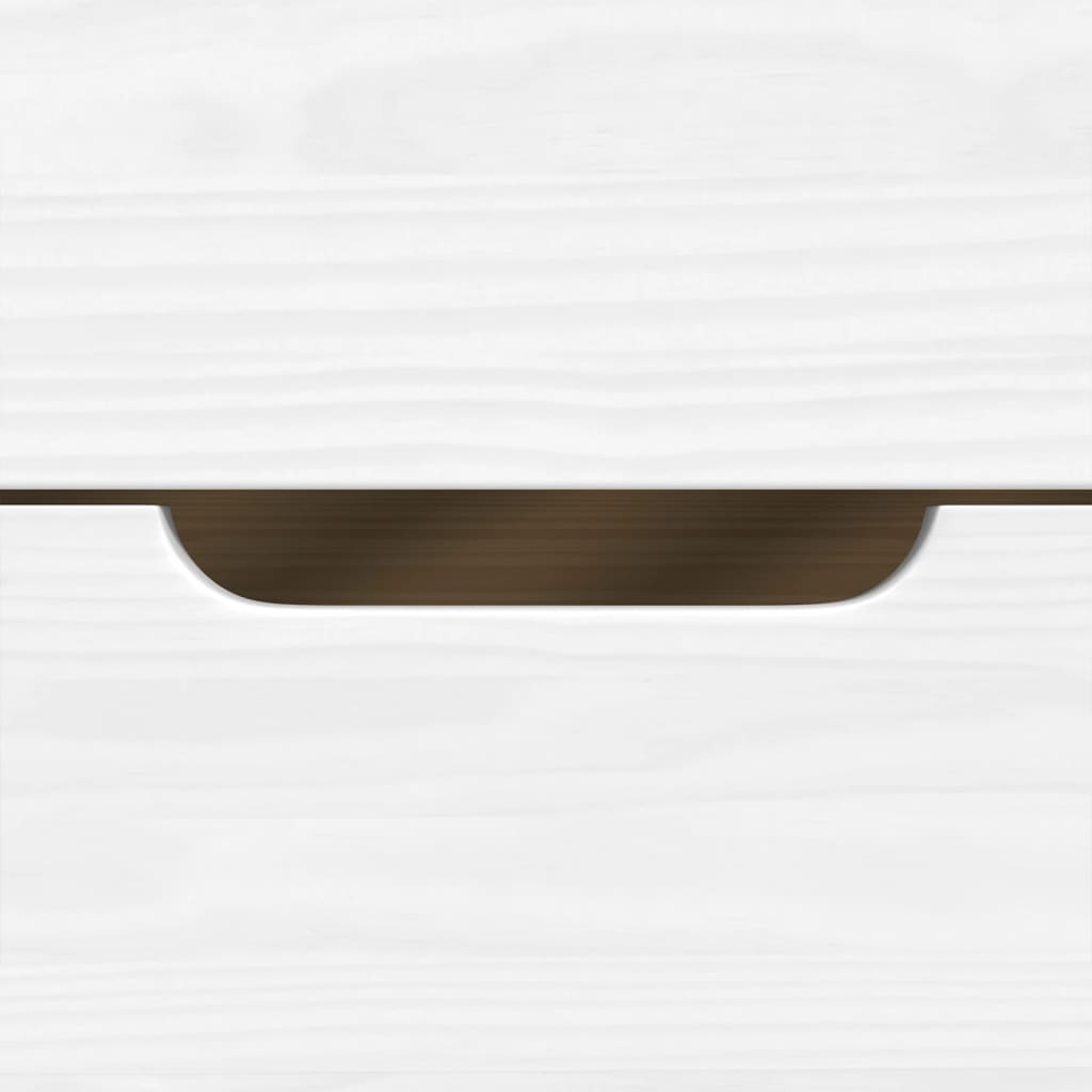 Slaapbank met 3 lades IRUN 90x200 cm massief grenenhout wit