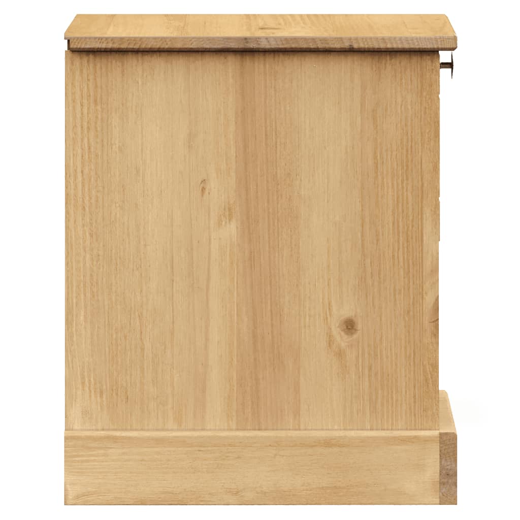 Nachtkastje VIGO 42x35x42 cm massief grenenhout is nu te koop bij PeponiXL, paradijselijk wonen!