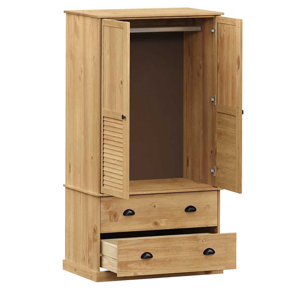 Kledingkast VIGO 90x55x170 cm massief grenenhout is nu te koop bij PeponiXL, paradijselijk wonen!