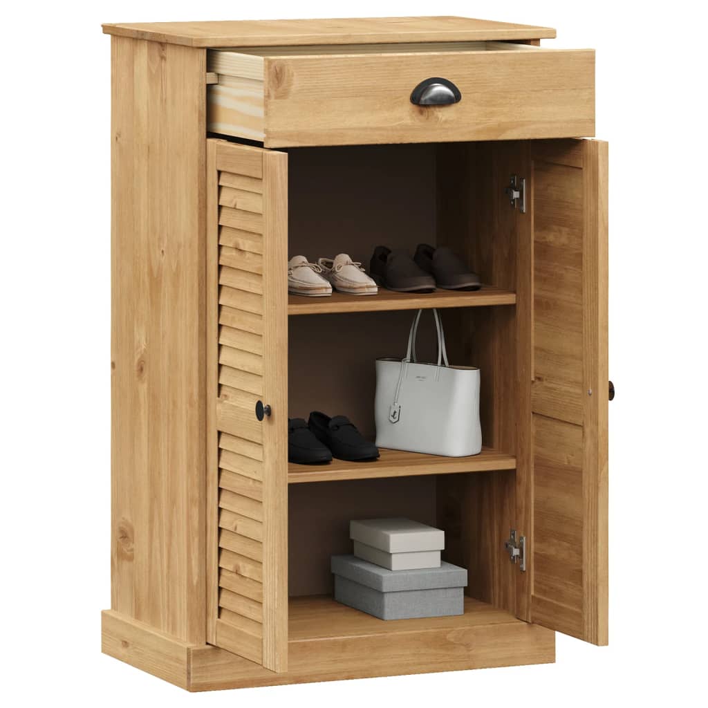 Schoenenkast VIGO 60x35x96 cm massief grenenhout is nu te koop bij PeponiXL, paradijselijk wonen!