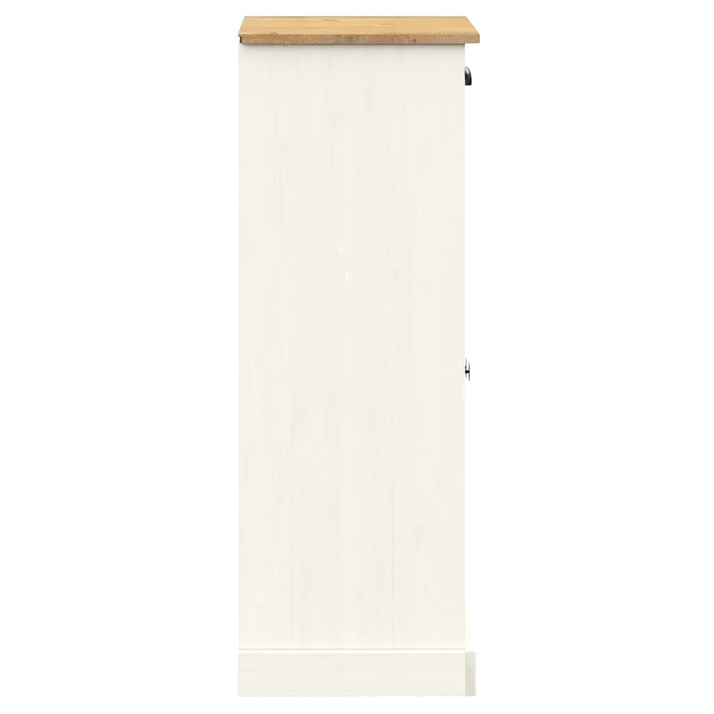 Schoenenkast VIGO 60x35x96 cm massief grenenhout wit is nu te koop bij PeponiXL, paradijselijk wonen!