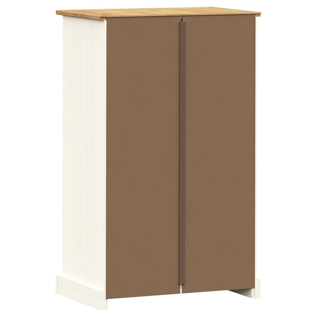 Schoenenkast VIGO 60x35x96 cm massief grenenhout wit is nu te koop bij PeponiXL, paradijselijk wonen!