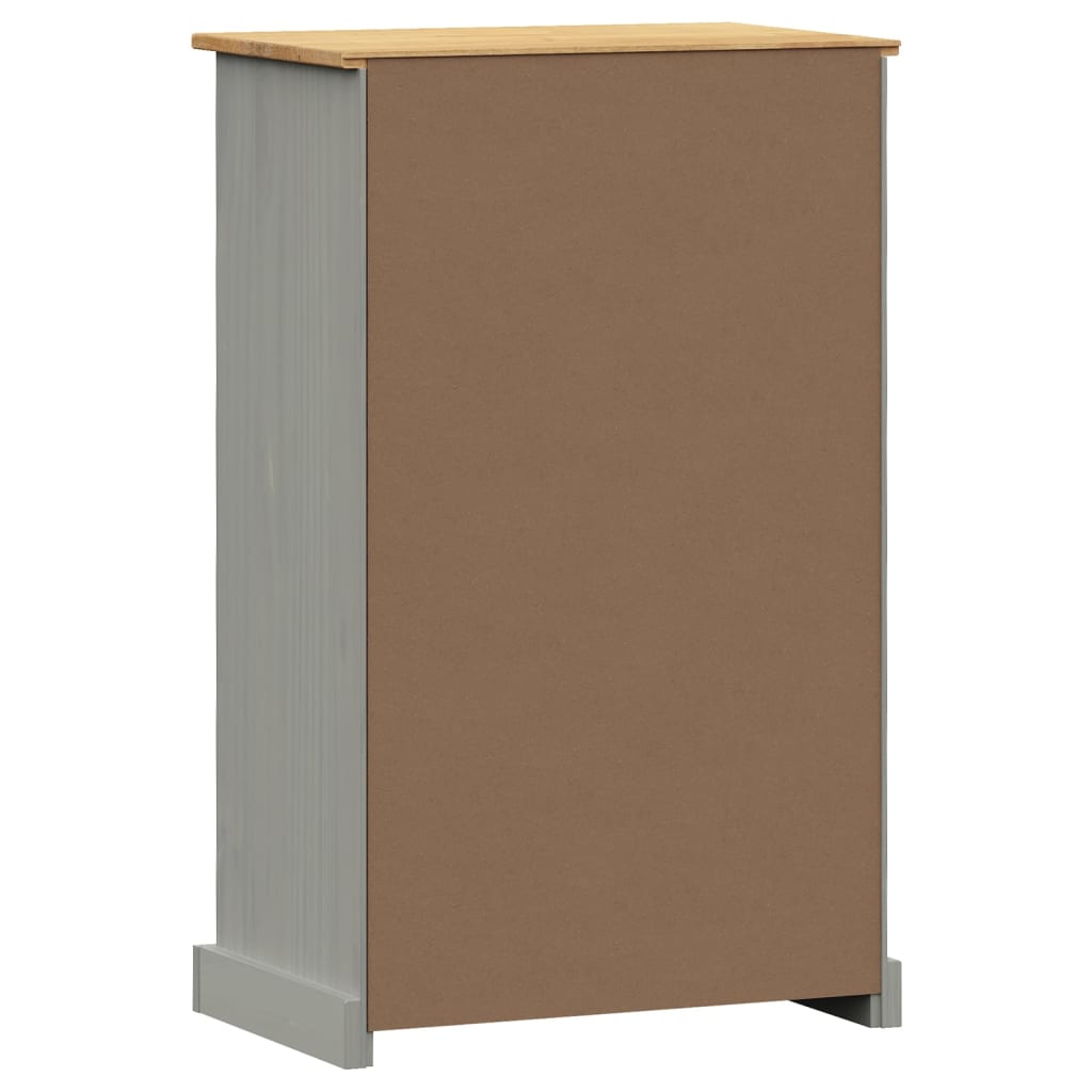 Schoenenkast VIGO 60x35x96 cm massief grenenhout grijs is nu te koop bij PeponiXL, paradijselijk wonen!