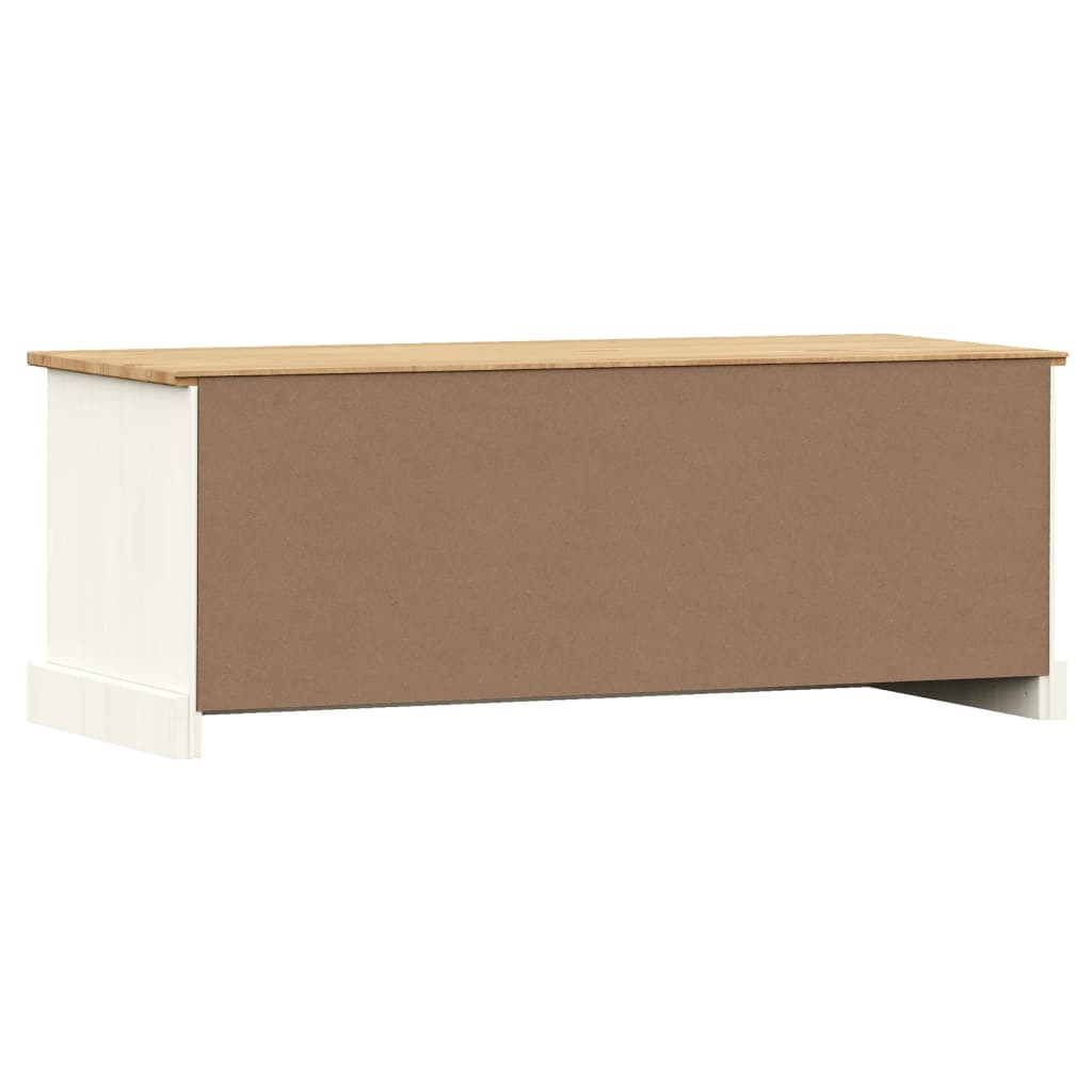 Tv-meubel VIGO 106x40x40 cm massief grenenhout wit is nu te koop bij PeponiXL, paradijselijk wonen!