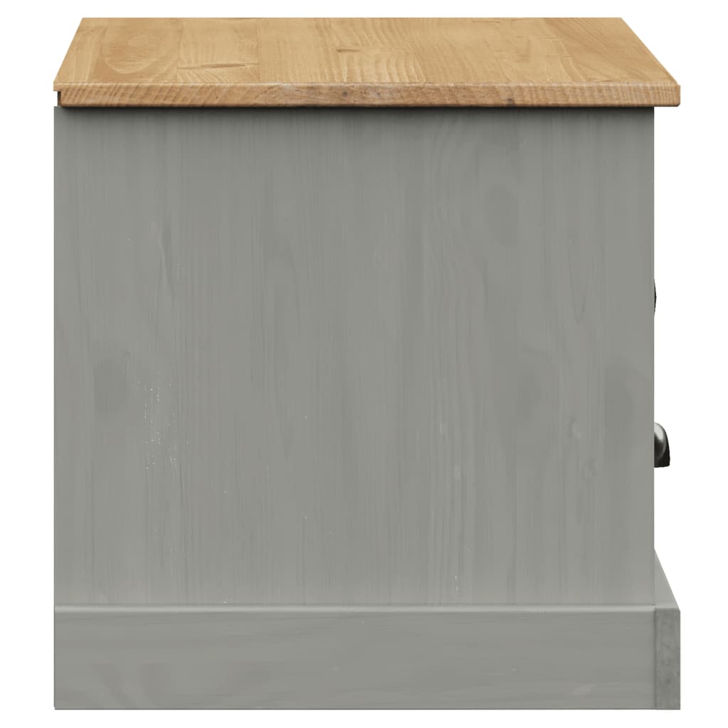 Tv-meubel VIGO 106x40x40 cm massief grenenhout grijs is nu te koop bij PeponiXL, paradijselijk wonen!