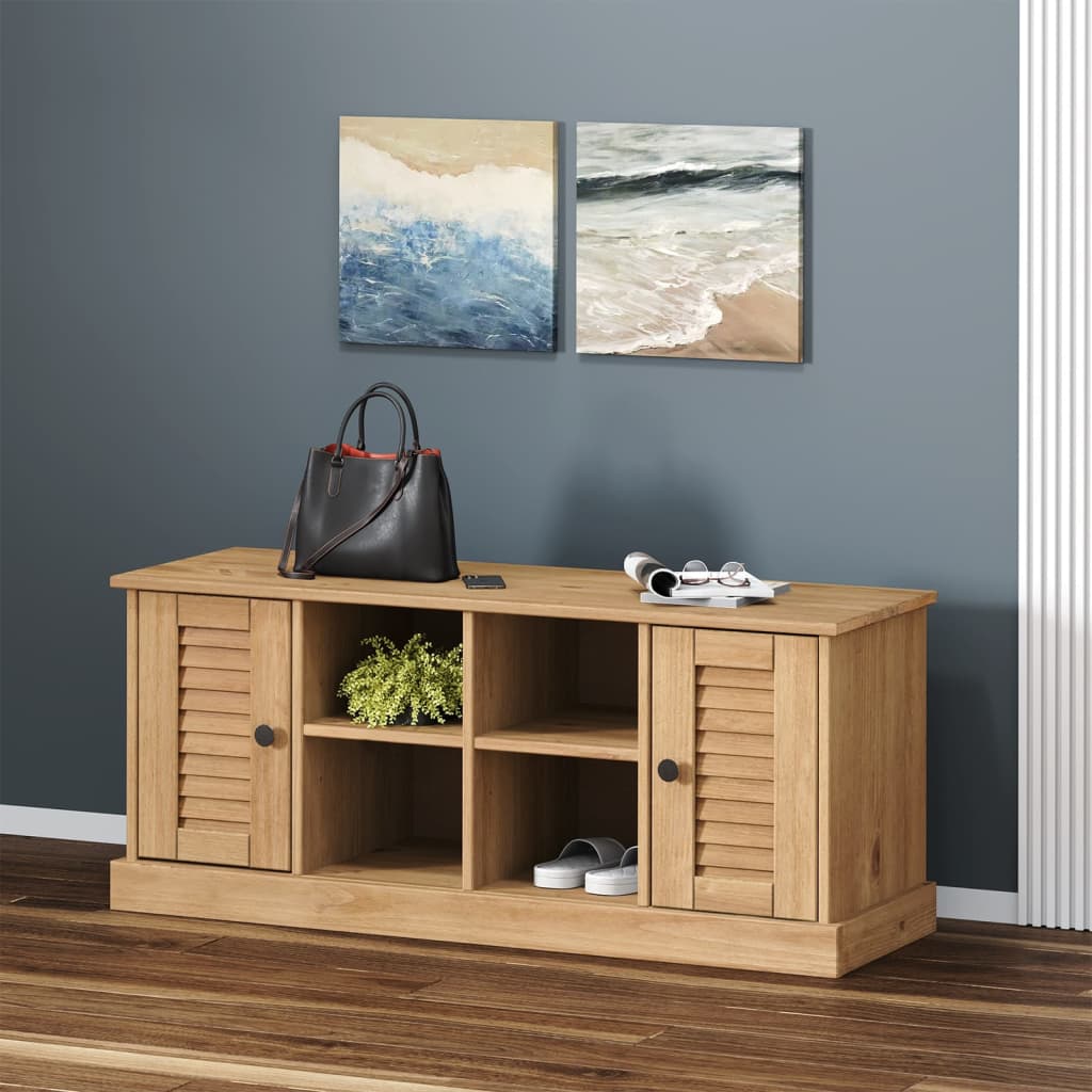 Schoenenbank VIGO 106x35x45 cm massief grenenhout is nu te koop bij PeponiXL, paradijselijk wonen!