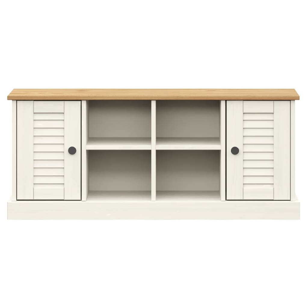 Schoenenbank VIGO 106x35x40 cm massief grenenhout wit is nu te koop bij PeponiXL, paradijselijk wonen!