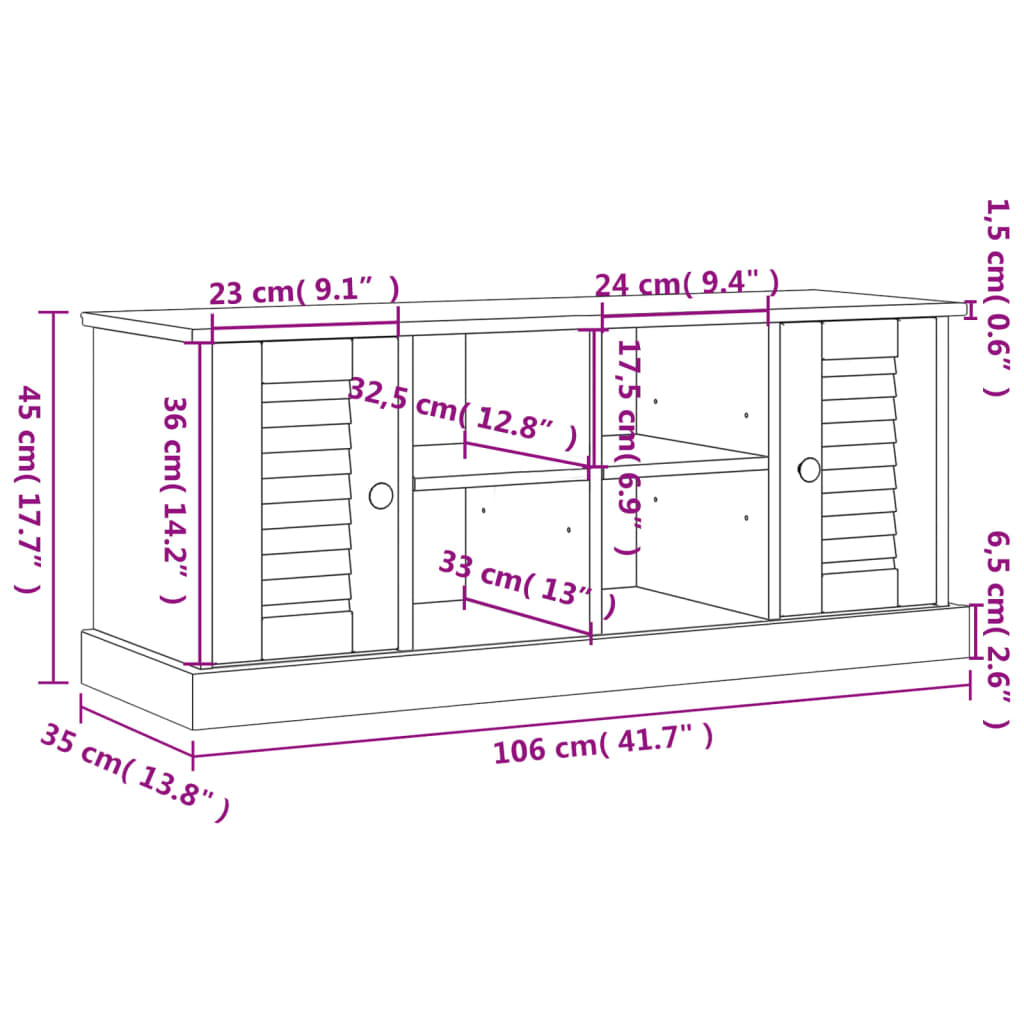 Schoenenbank VIGO 106x35x40 cm massief grenenhout wit is nu te koop bij PeponiXL, paradijselijk wonen!