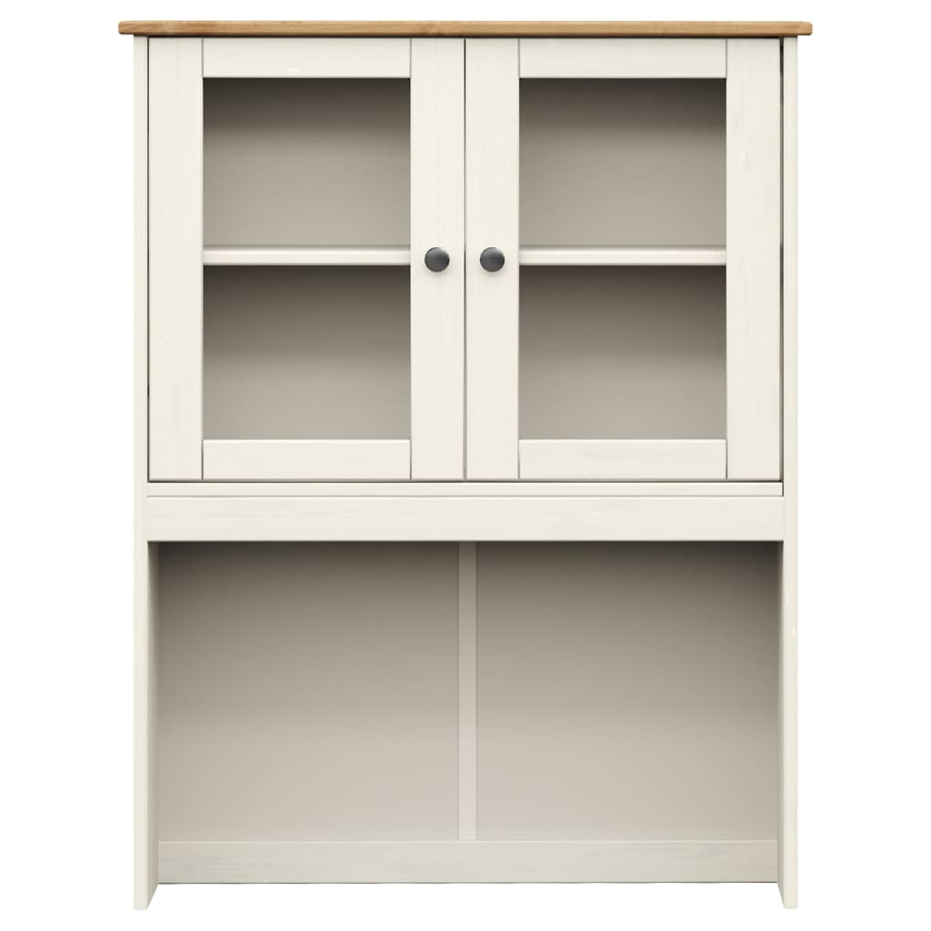 Opzetkast VIGO 78x30x100 cm massief grenenhout wit is nu te koop bij PeponiXL, paradijselijk wonen!