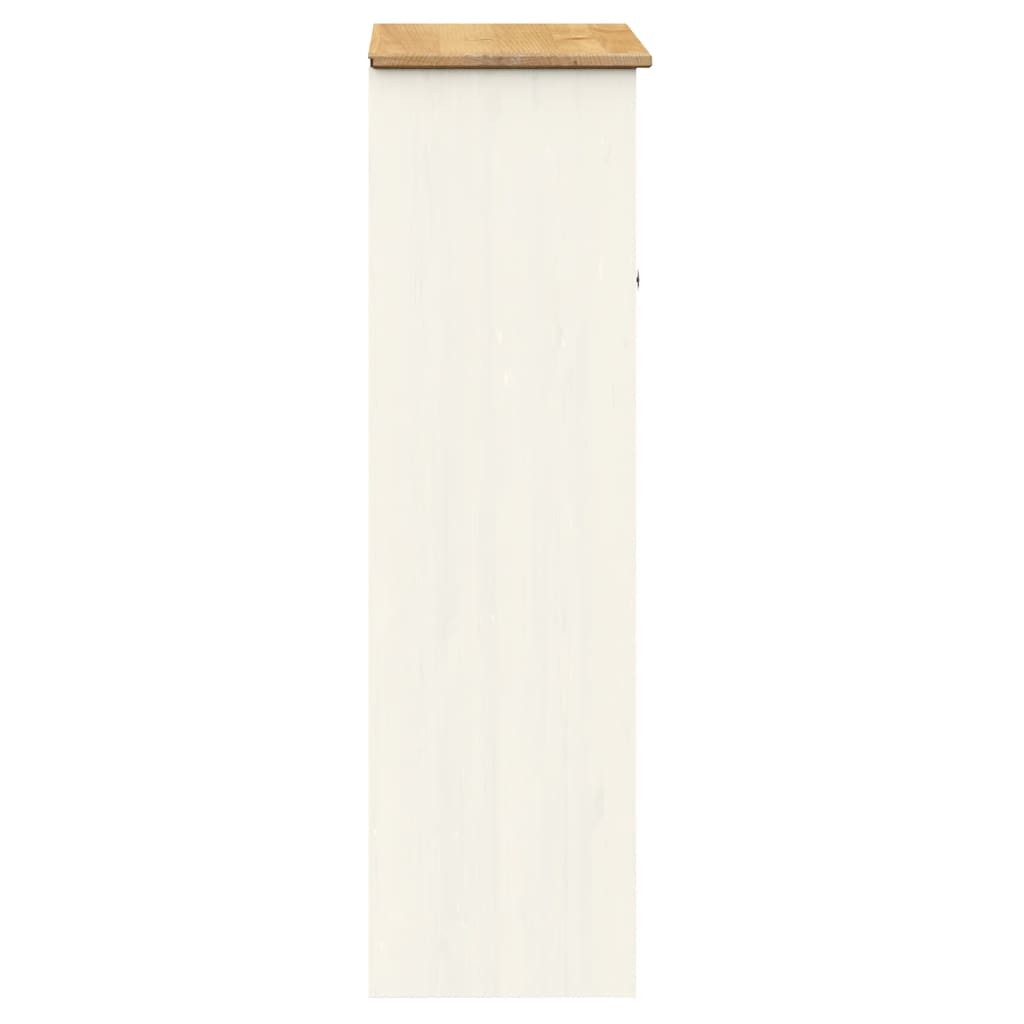 Opzetkast VIGO 78x30x100 cm massief grenenhout wit is nu te koop bij PeponiXL, paradijselijk wonen!