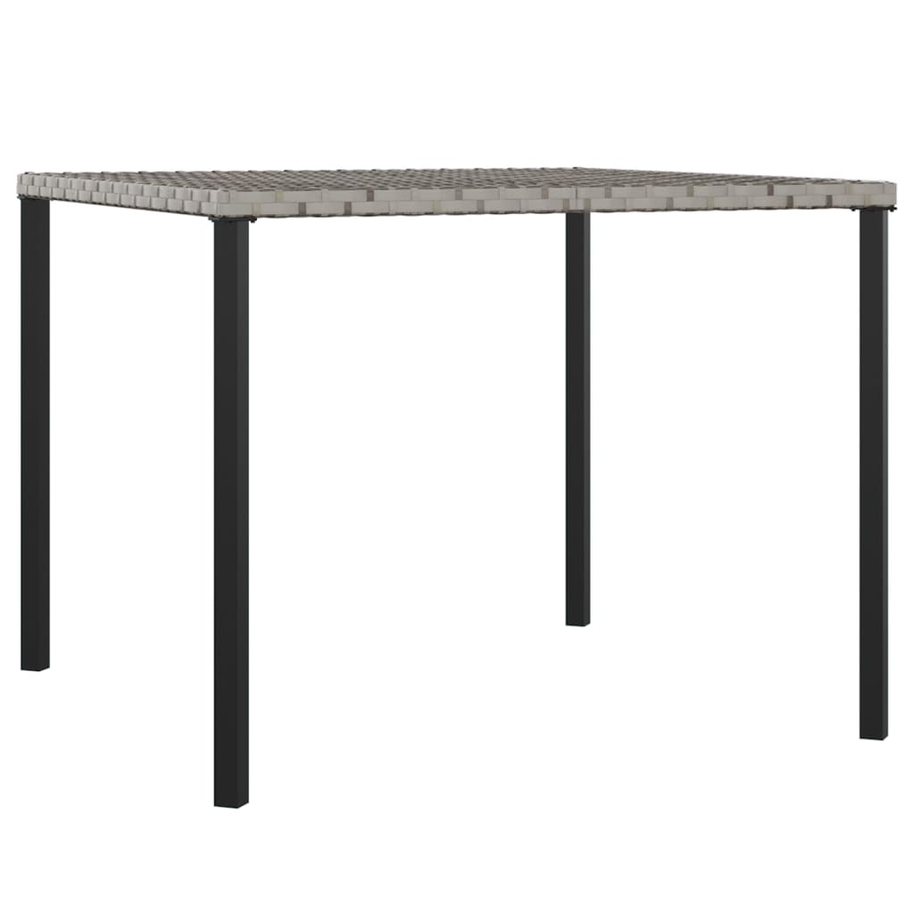 6-delige Tuinset met kussens poly rattan grijs