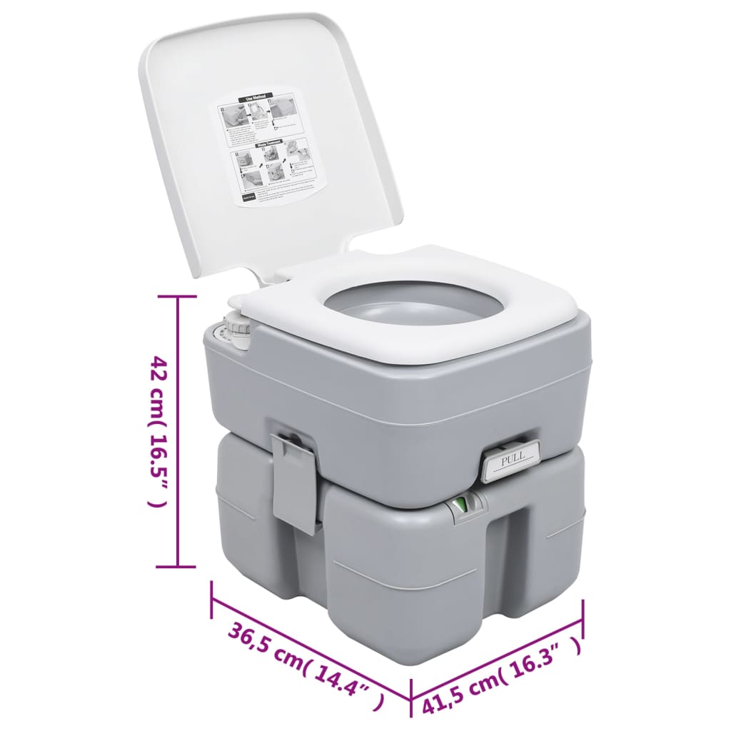 Campingtoilet en watertankset draagbaar is nu te koop bij PeponiXL, paradijselijk wonen!