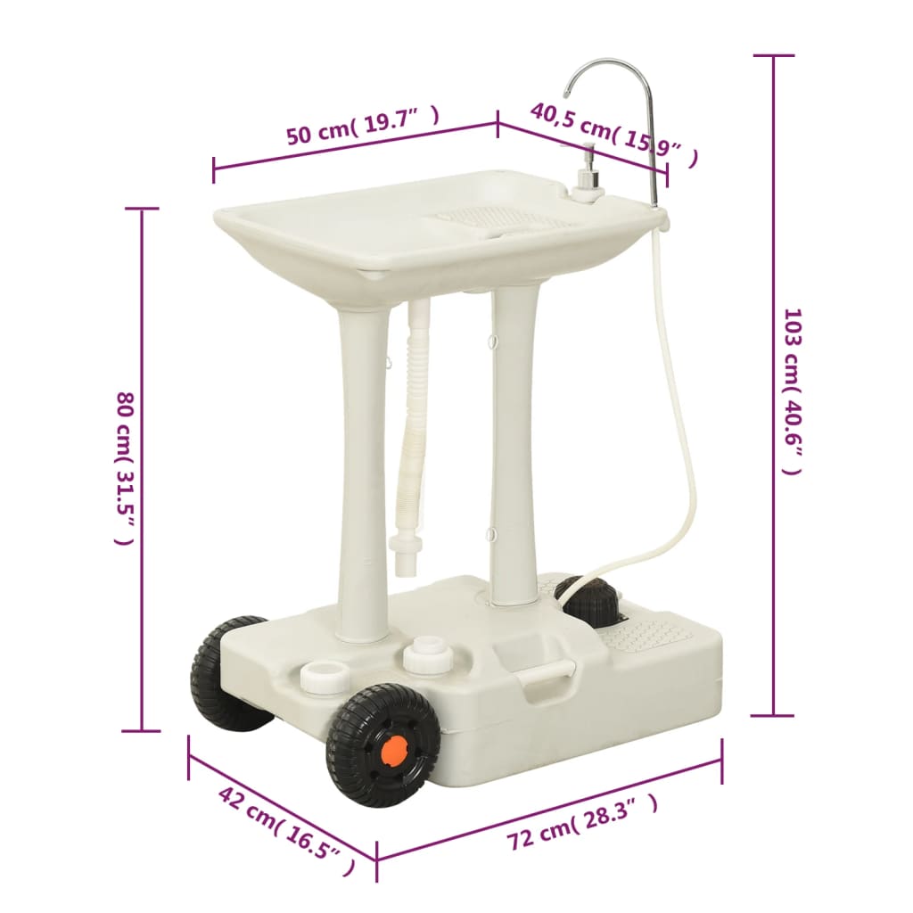 Campingtoilet en wasbak met watertank is nu te koop bij PeponiXL, paradijselijk wonen!