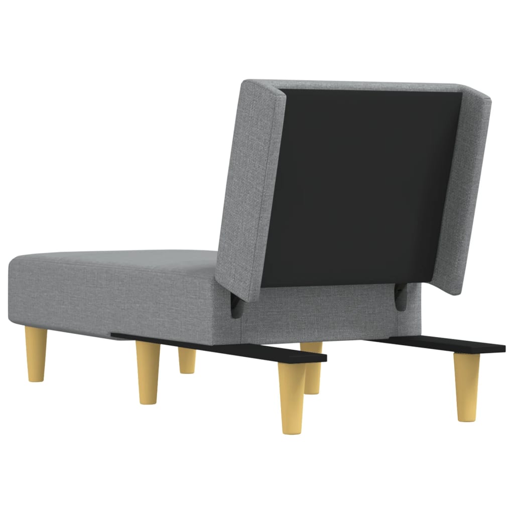 Chaise longue stof lichtgrijs is nu te koop bij PeponiXL, paradijselijk wonen!
