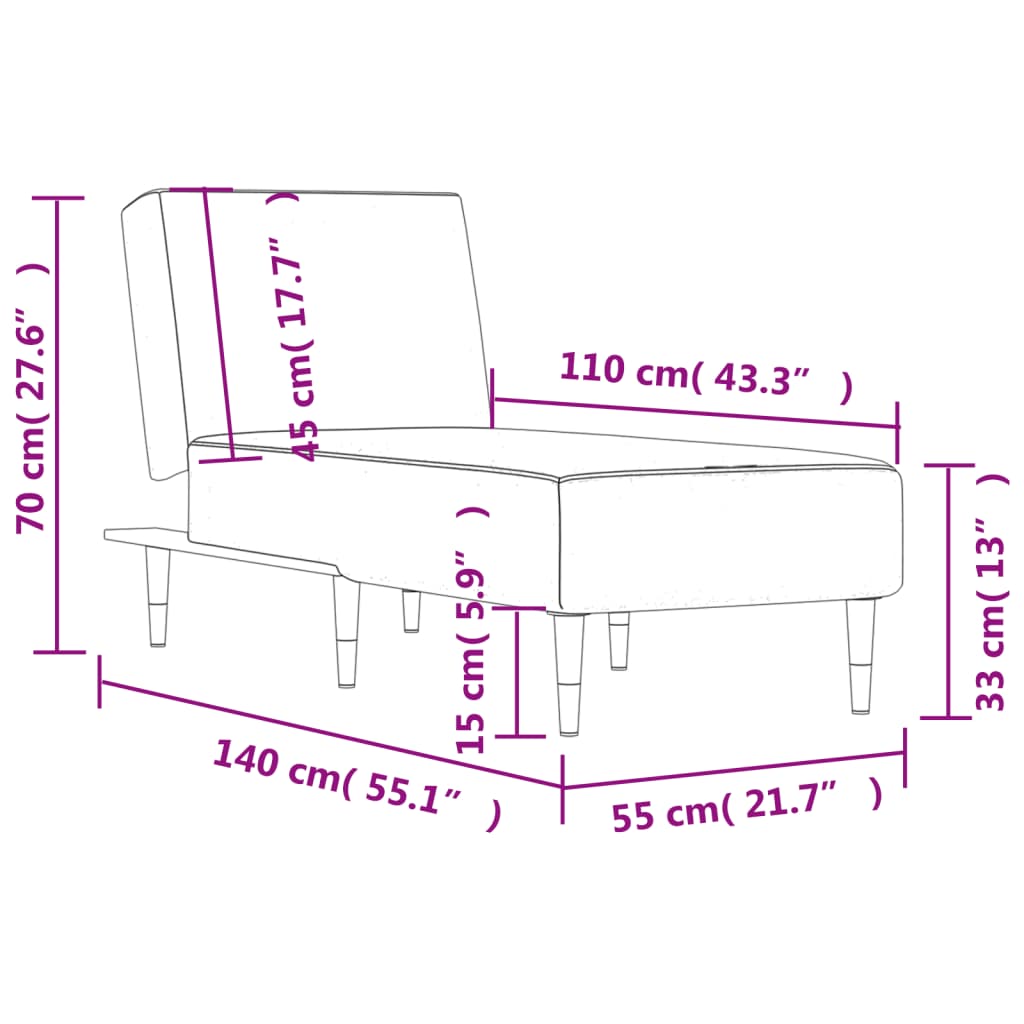 Chaise longue fluweel donkergroen is nu te koop bij PeponiXL, paradijselijk wonen!