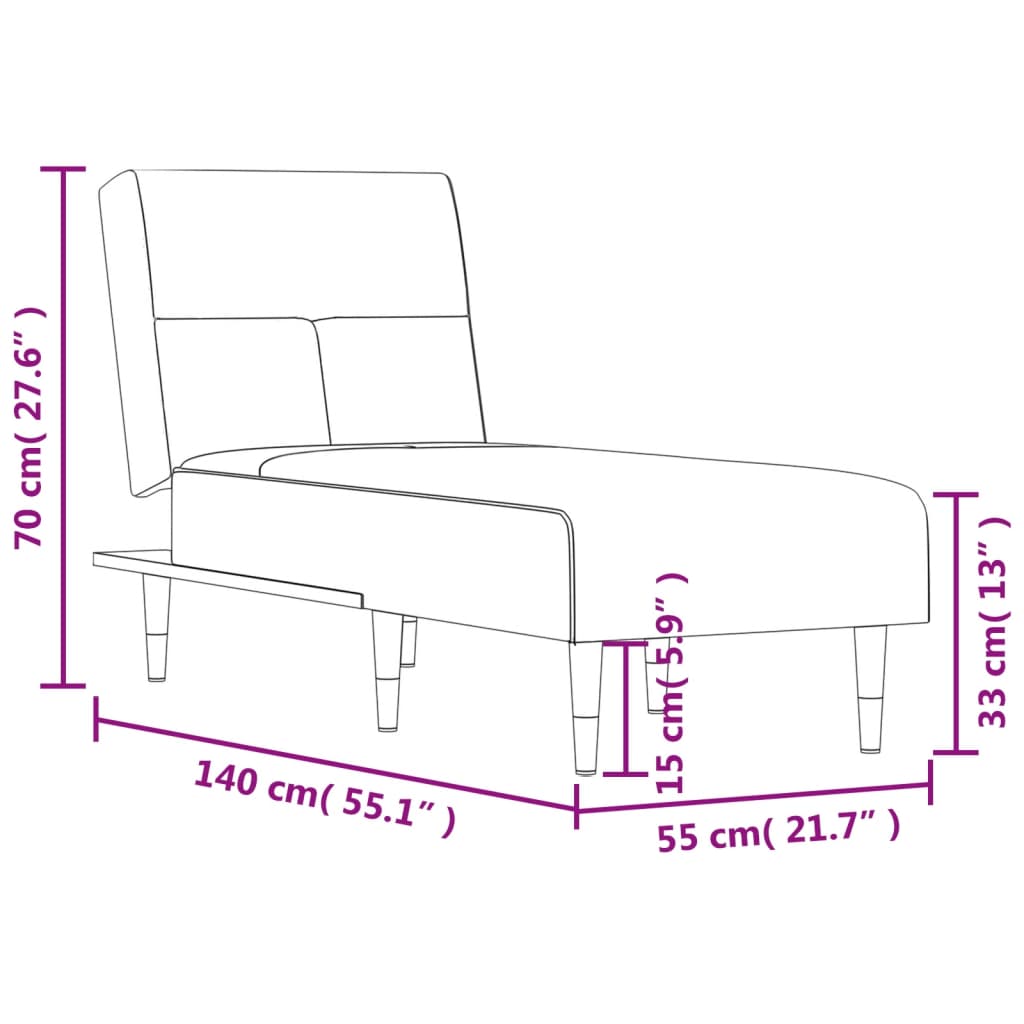Chaise longue fluweel blauw is nu te koop bij PeponiXL, paradijselijk wonen!