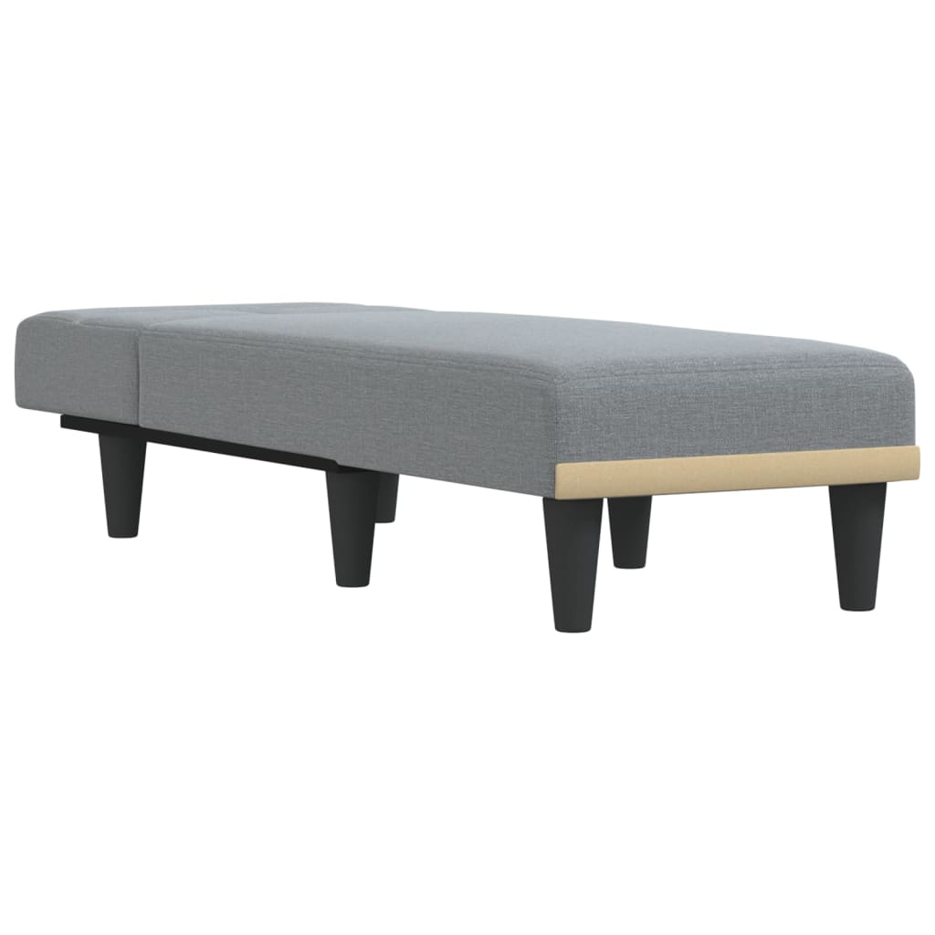 Chaise longue stof lichtgrijs is nu te koop bij PeponiXL, paradijselijk wonen!