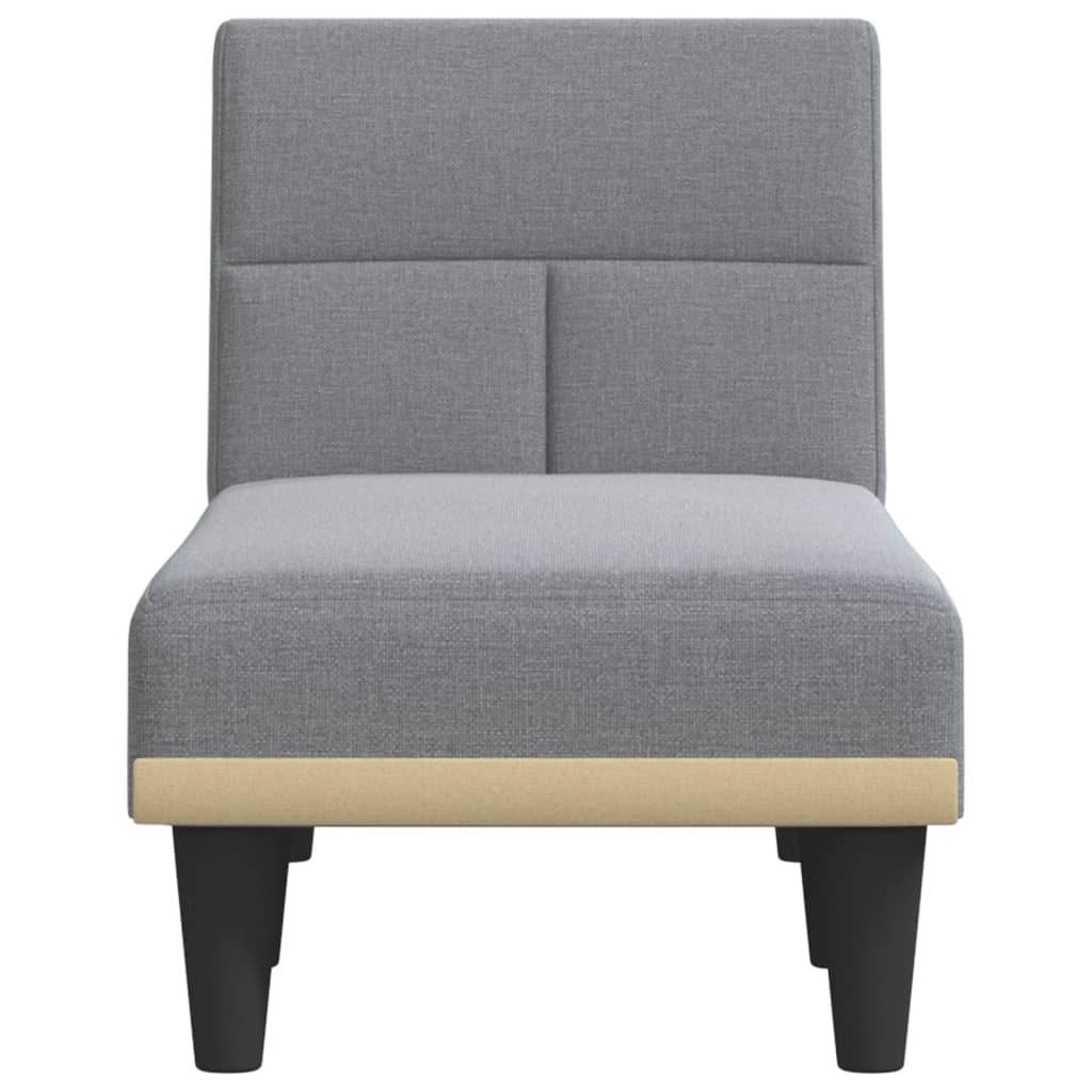 Chaise longue stof lichtgrijs is nu te koop bij PeponiXL, paradijselijk wonen!