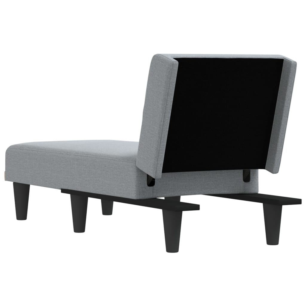 Chaise longue stof lichtgrijs is nu te koop bij PeponiXL, paradijselijk wonen!