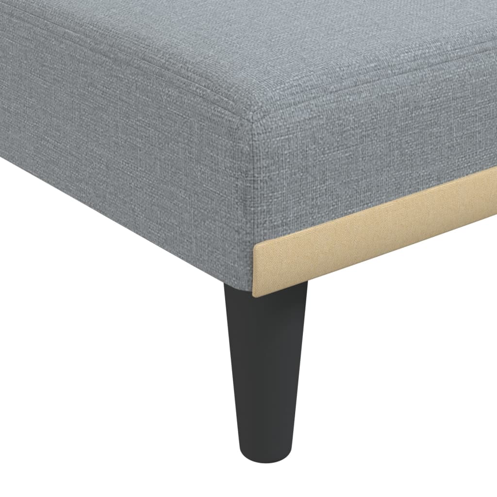 Chaise longue stof lichtgrijs is nu te koop bij PeponiXL, paradijselijk wonen!