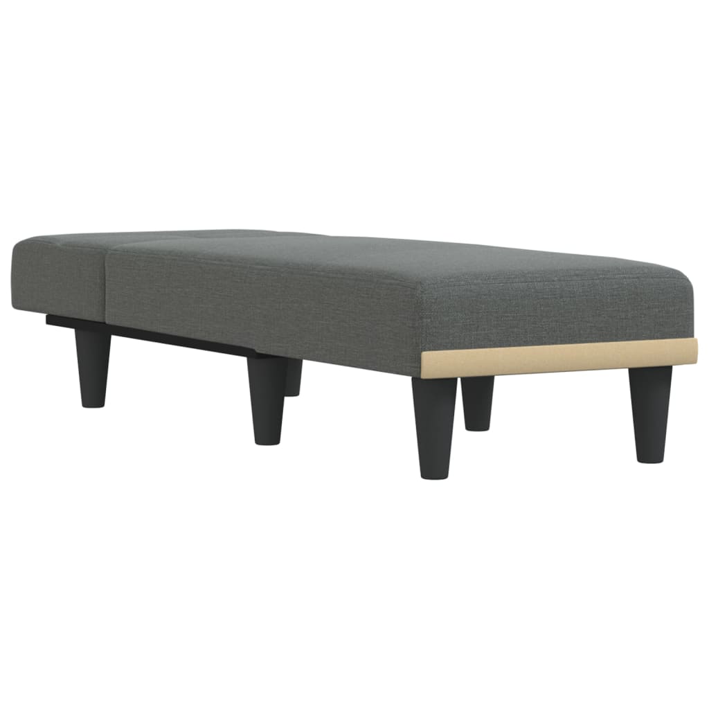 Chaise longue stof donkergrijs is nu te koop bij PeponiXL, paradijselijk wonen!