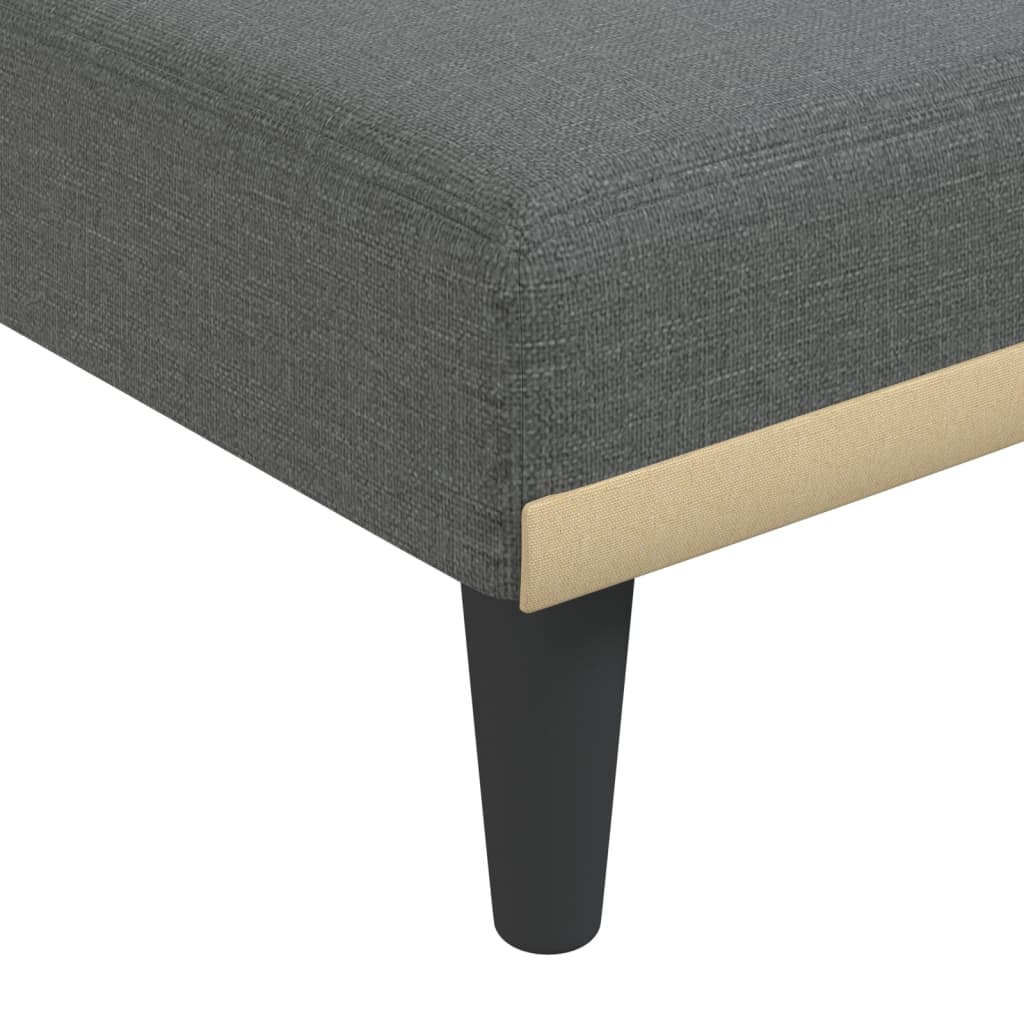 Chaise longue stof donkergrijs is nu te koop bij PeponiXL, paradijselijk wonen!