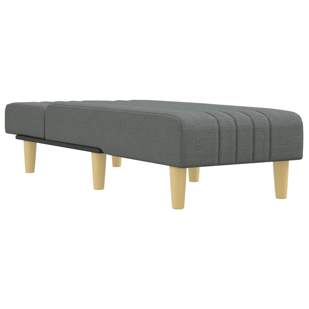 Chaise longue stof donkergrijs is nu te koop bij PeponiXL, paradijselijk wonen!