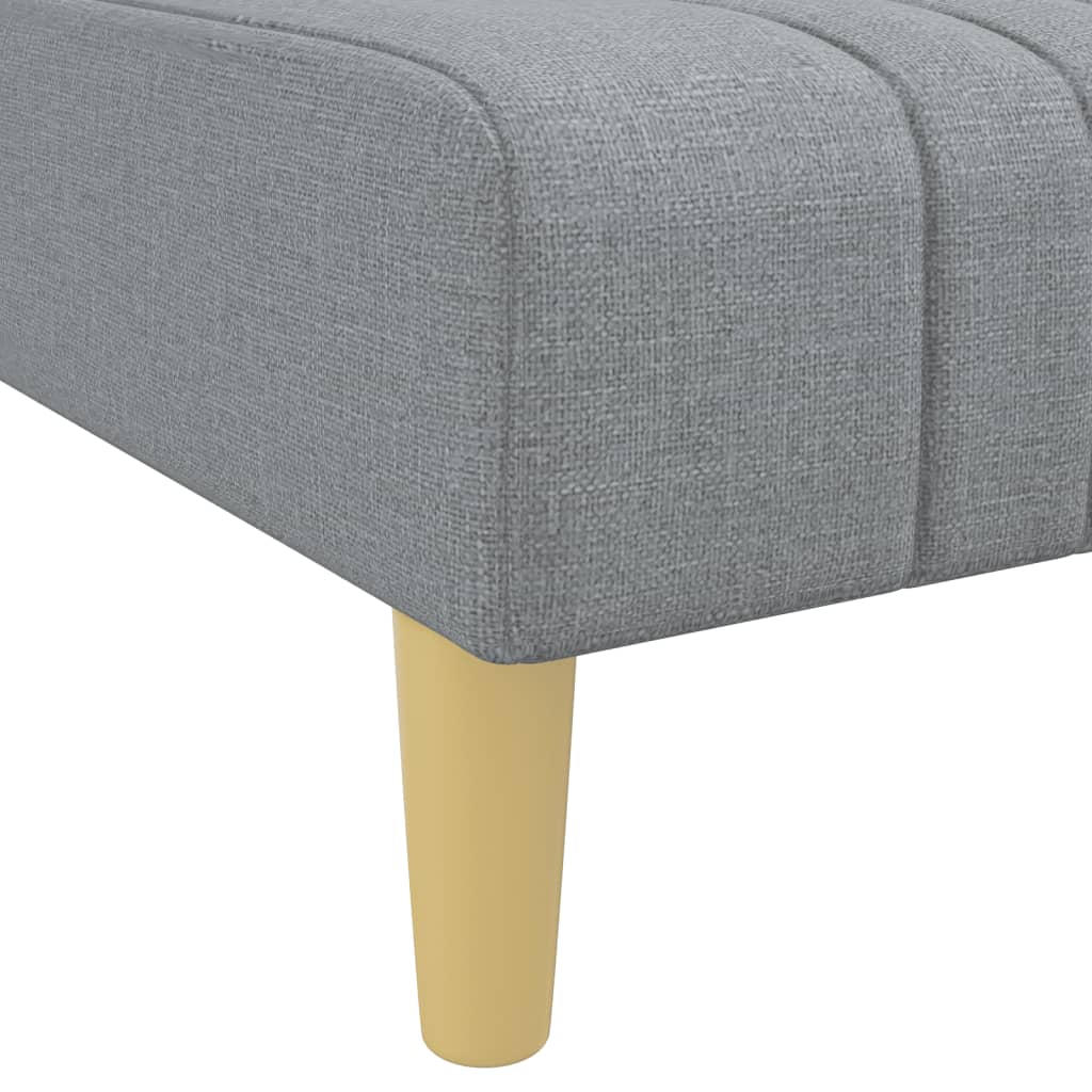 Chaise longue stof lichtgrijs is nu te koop bij PeponiXL, paradijselijk wonen!