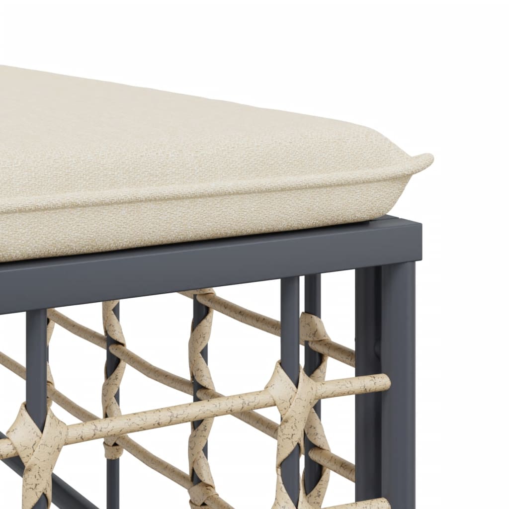 8-delige Loungeset met kussens poly rattan antracietkleurig is nu te koop bij PeponiXL, paradijselijk wonen!