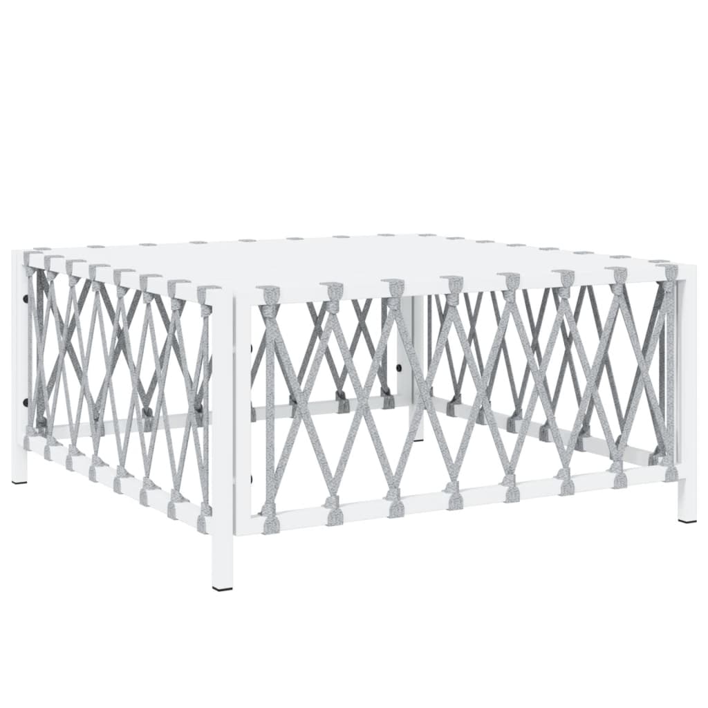 5-delige Loungeset met kussens staal wit is nu te koop bij PeponiXL, paradijselijk wonen!