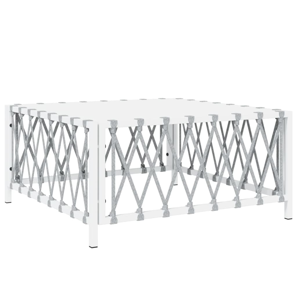 5-delige Loungeset met kussens staal wit is nu te koop bij PeponiXL, paradijselijk wonen!