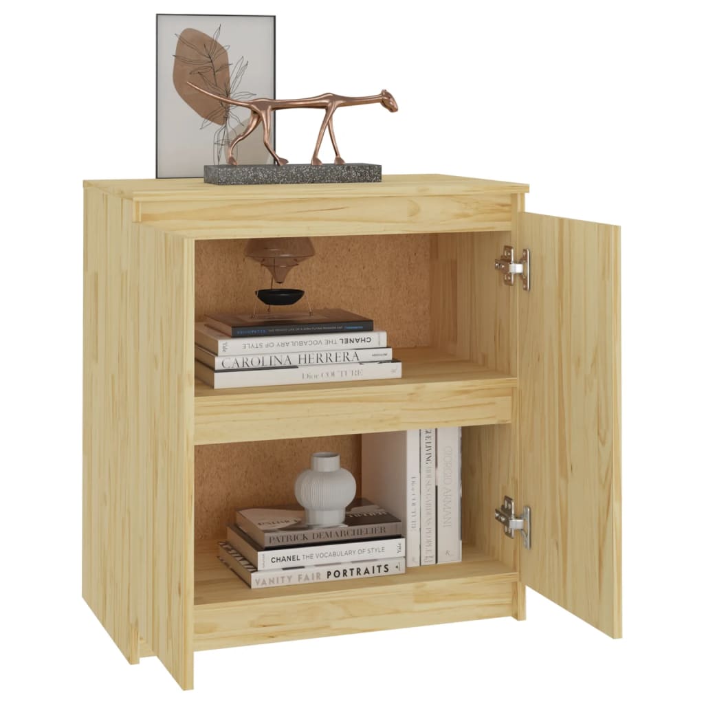 Bijzetkast 60x36x65 cm massief grenenhout is nu te koop bij PeponiXL, paradijselijk wonen!