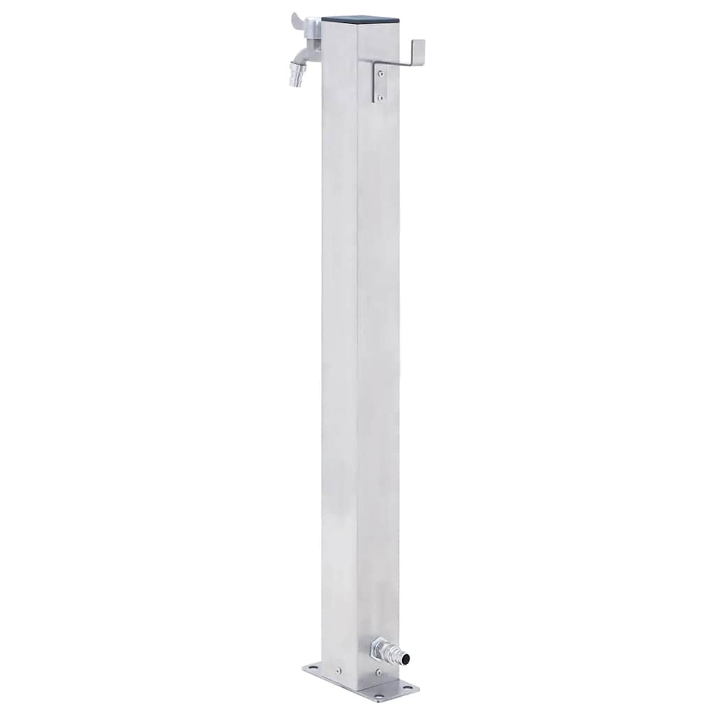 Waterzuil vierkant 40 cm roestvrij staal is nu te koop bij PeponiXL, paradijselijk wonen!
