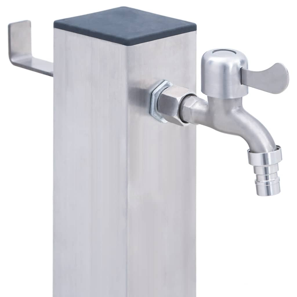 Waterzuil vierkant 40 cm roestvrij staal is nu te koop bij PeponiXL, paradijselijk wonen!