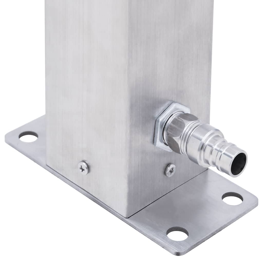 Waterzuil vierkant 60 cm roestvrij staal is nu te koop bij PeponiXL, paradijselijk wonen!