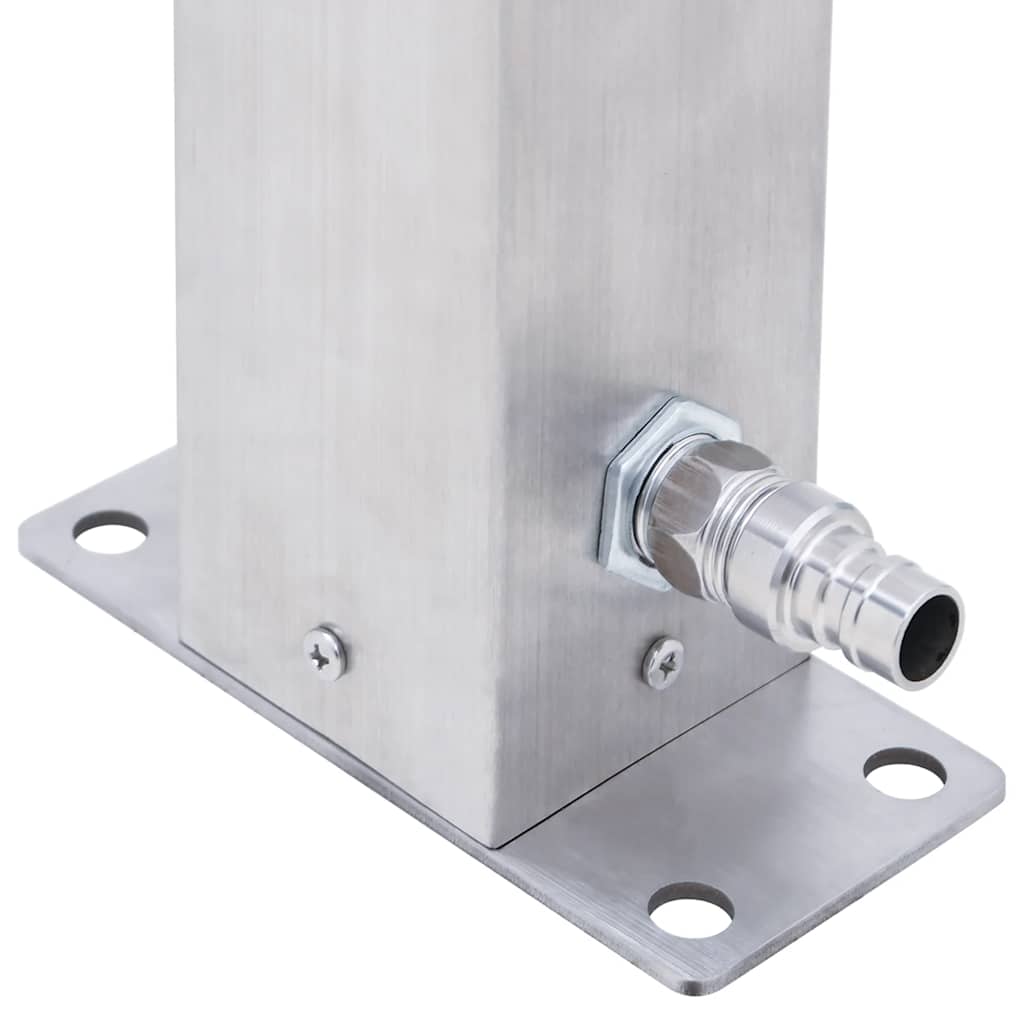 Waterzuil vierkant 80 cm roestvrij staal is nu te koop bij PeponiXL, paradijselijk wonen!