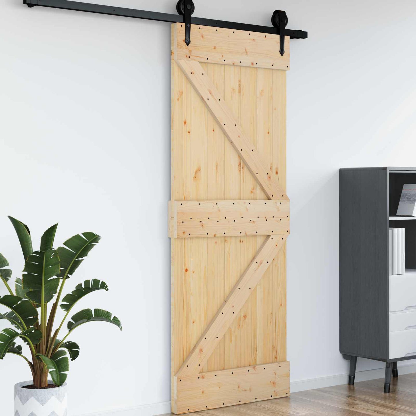Deur NARVIK Naturel 85 x 210 cm Massief Grenenhout is nu te koop bij PeponiXL, paradijselijk wonen!