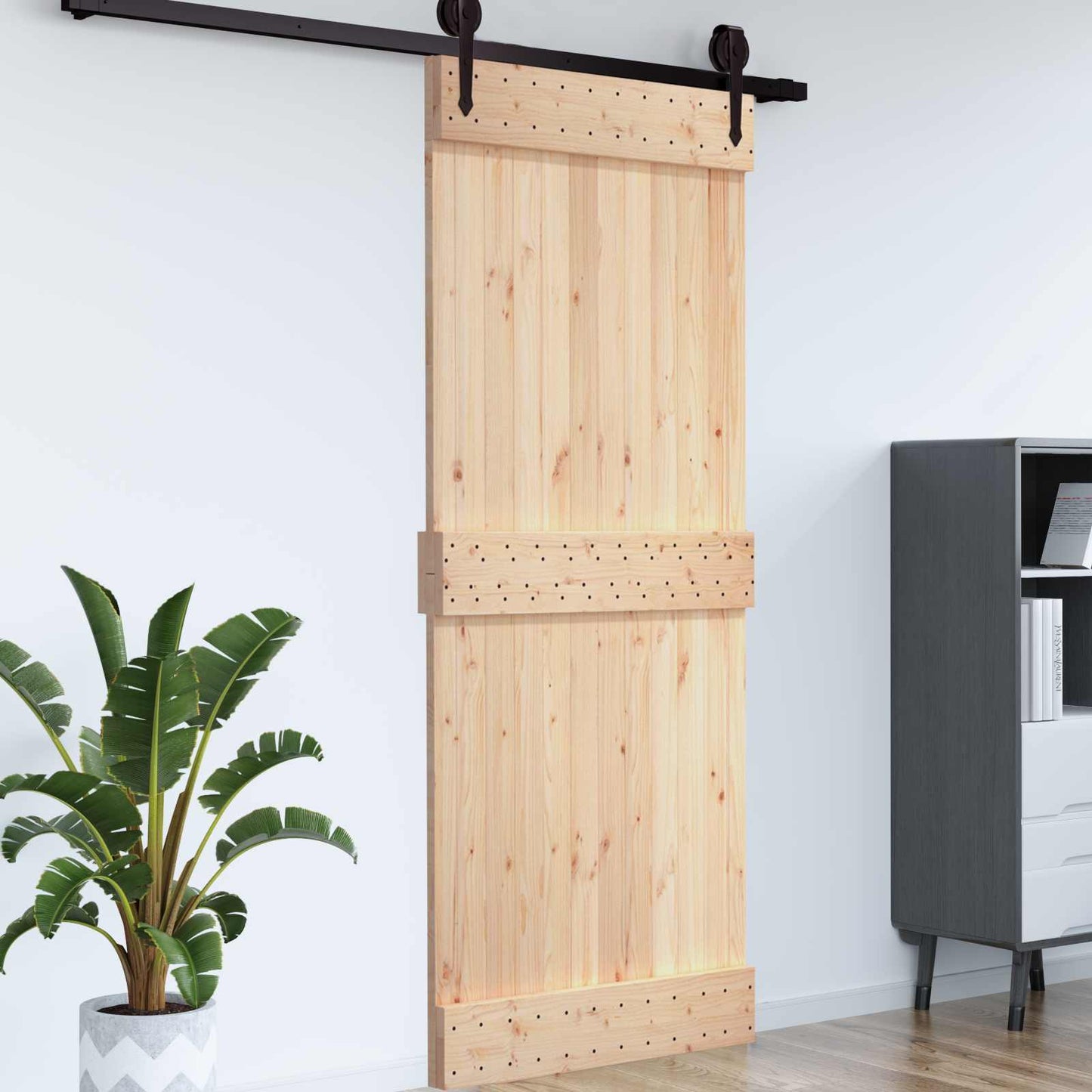 Deur NARVIK Naturel 70 x 210 cm Massief Grenenhout is nu te koop bij PeponiXL, paradijselijk wonen!