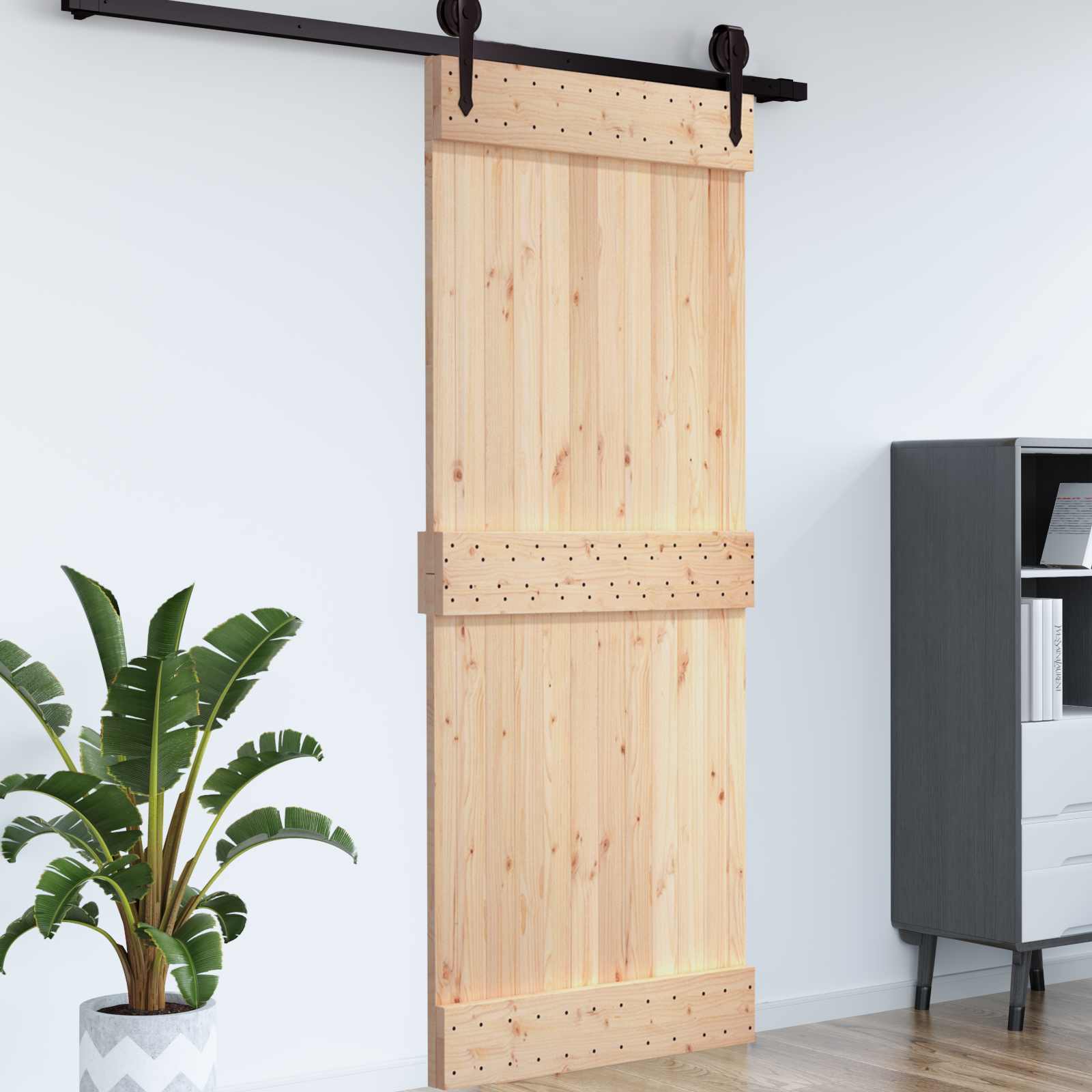 Deur NARVIK Naturel 70 x 210 cm Massief Grenenhout is nu te koop bij PeponiXL, paradijselijk wonen!