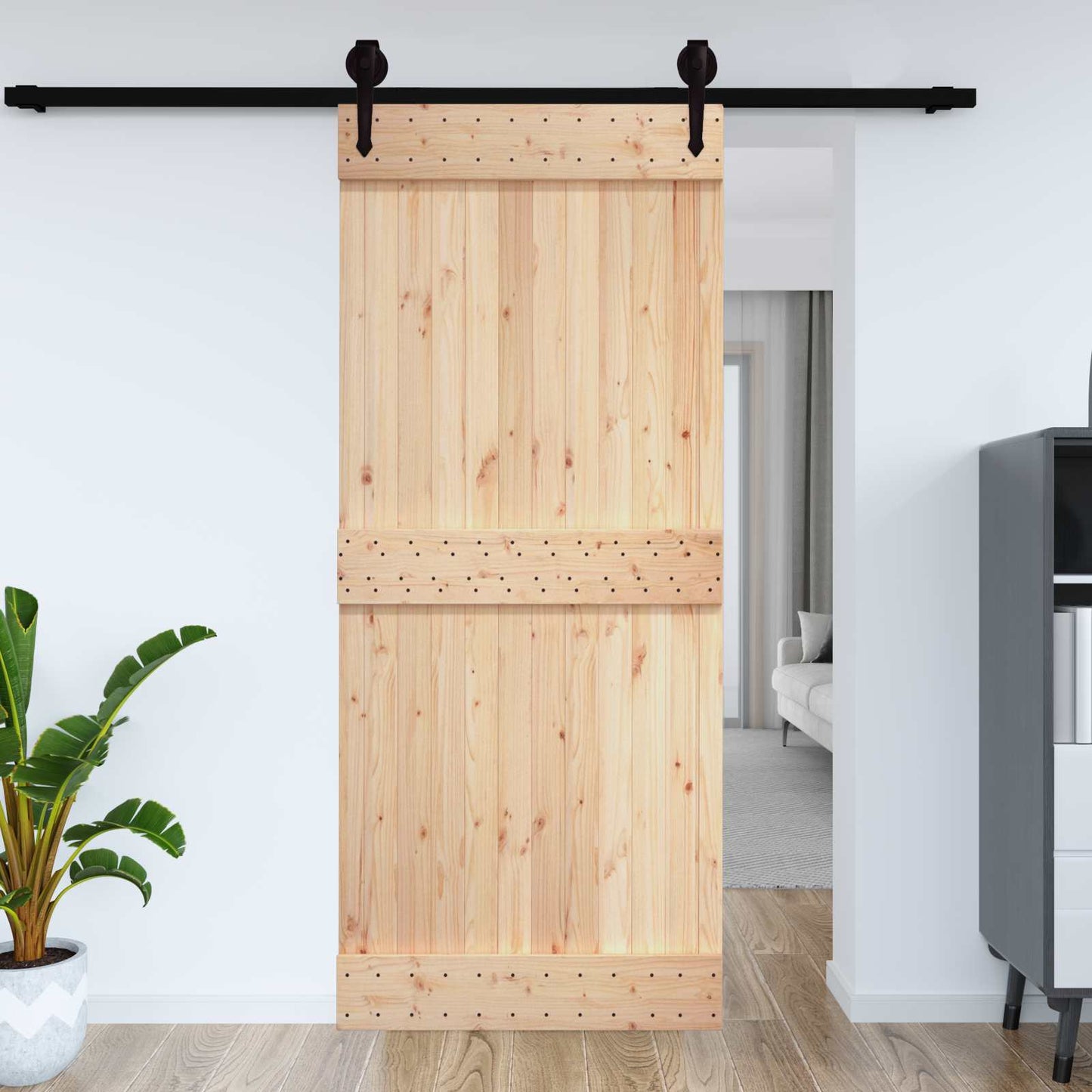 Deur NARVIK Naturel 70 x 210 cm Massief Grenenhout is nu te koop bij PeponiXL, paradijselijk wonen!