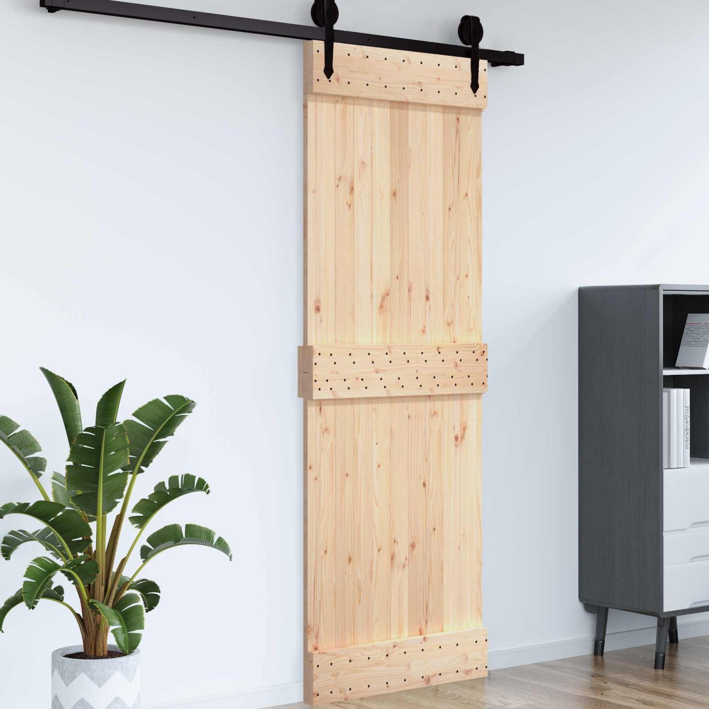 Deur NARVIK Naturel 85 x 210 cm Massief Grenenhout is nu te koop bij PeponiXL, paradijselijk wonen!
