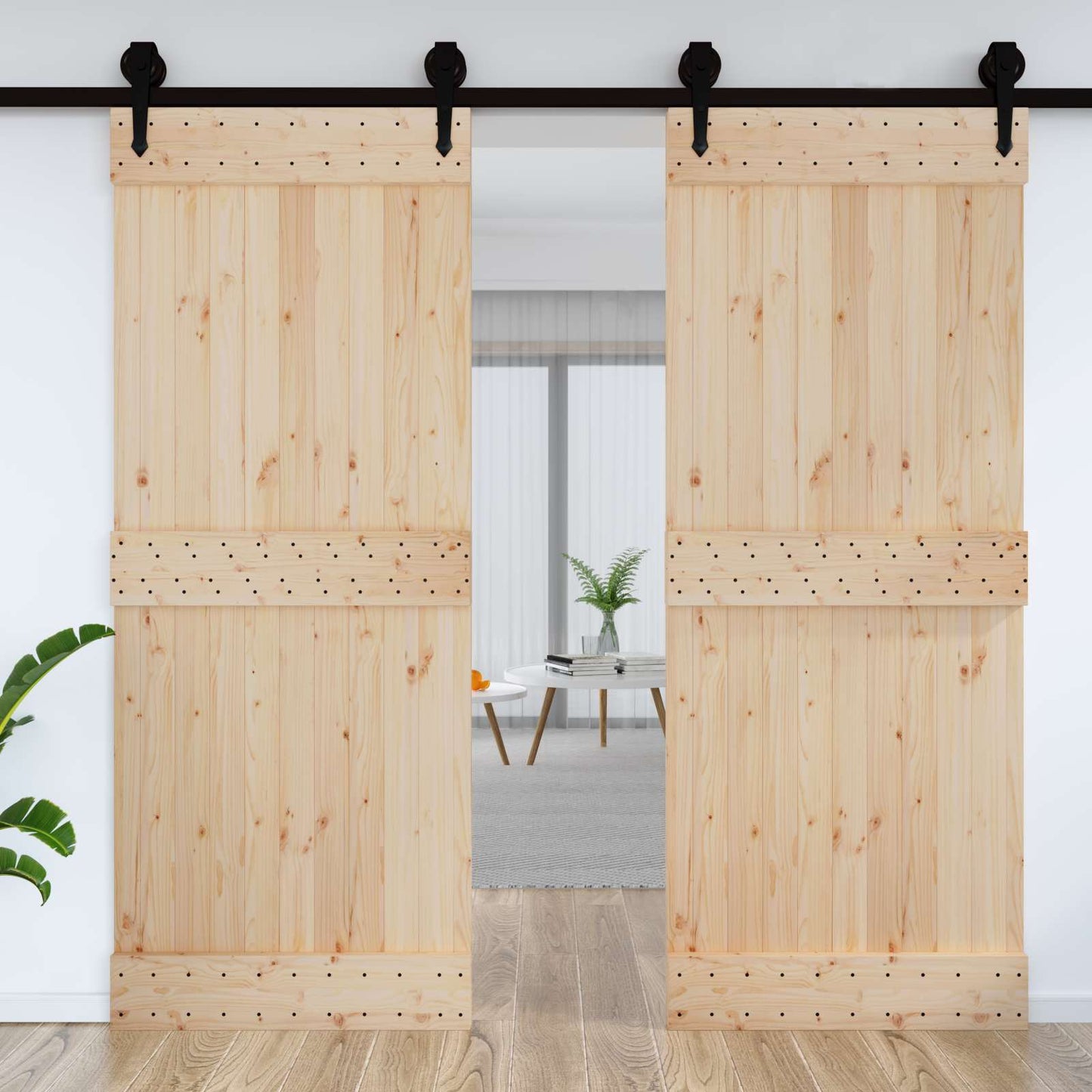 Deur NARVIK Naturel 90 x 210 cm Massief Grenenhout is nu te koop bij PeponiXL, paradijselijk wonen!