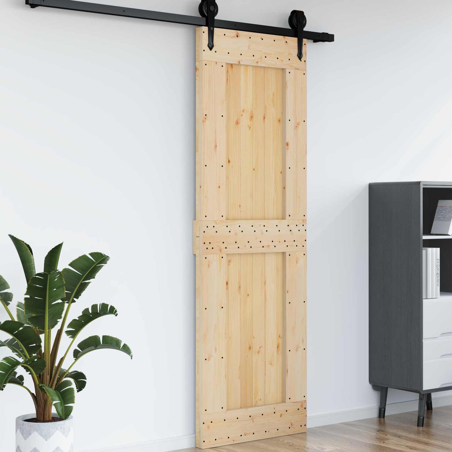 Deur NARVIK Naturel 70 x 210 cm Massief Grenenhout is nu te koop bij PeponiXL, paradijselijk wonen!