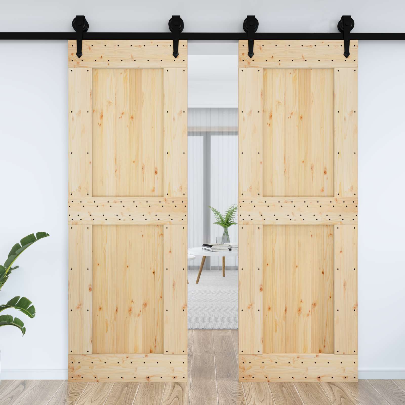 Deur NARVIK Naturel 80 x 210 cm Massief Grenenhout is nu te koop bij PeponiXL, paradijselijk wonen!