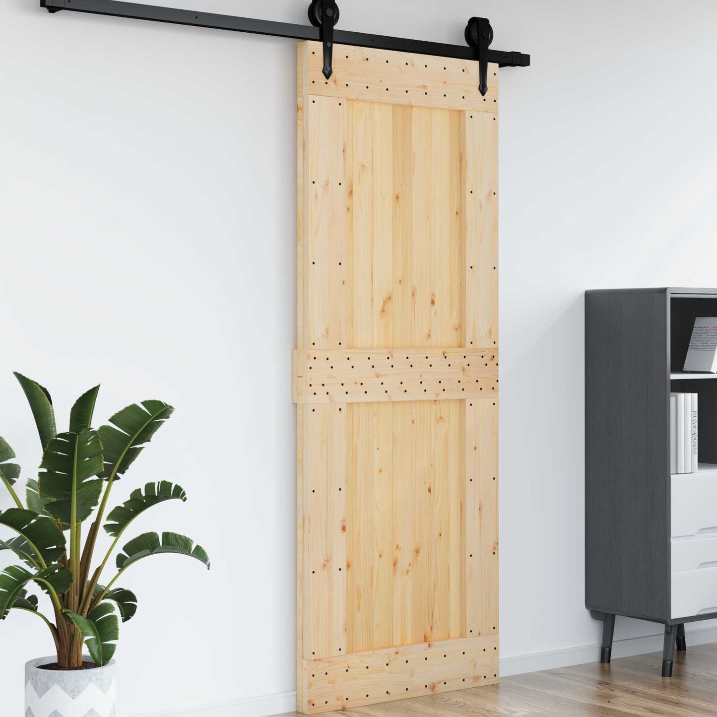 Deur NARVIK Naturel 85 x 210 cm Massief Grenenhout is nu te koop bij PeponiXL, paradijselijk wonen!